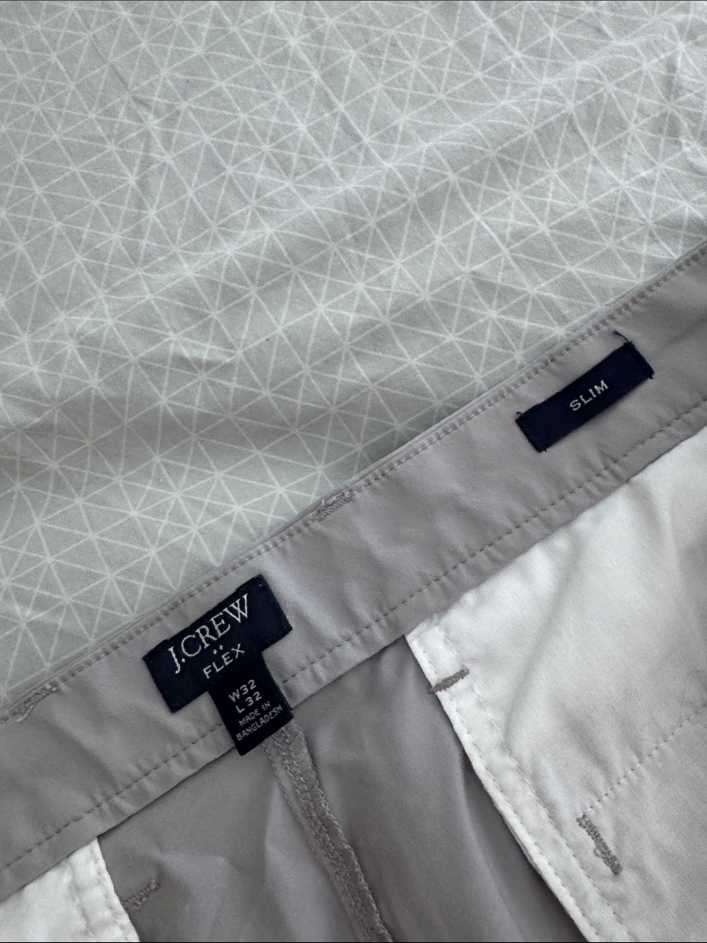 J. Crew Slim Flex Chinos in Light Gray